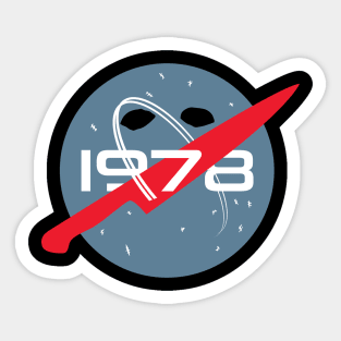 Haddonfield 1978 spooky space logo parody Sticker